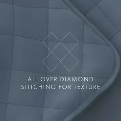 Kirklands Home Quilts|Stitched Diamond 3-pc. Queen Quilt Set Blue