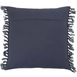 Sale Stitched Line with Fringe Throw Pillow Pillows