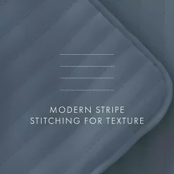 Kirklands Home Quilts|Stitched Stripes 3-pc. King Quilt Set Blue