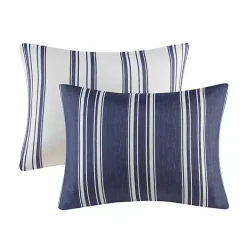 Kirklands Home Comforters|Blue Stripe Jackson 3-pc. King Comforter Set