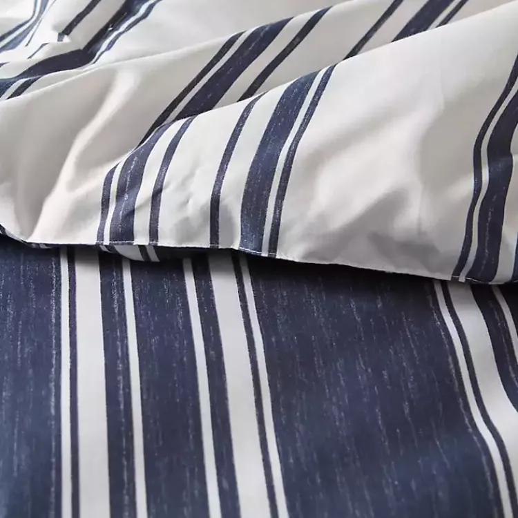 Kirklands Home Comforters|Blue Stripe Jackson 3-pc. King Comforter Set