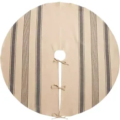 Hot Blue Striped Banded Christmas Tree Skirt Christmas Tree Skirts & Collars