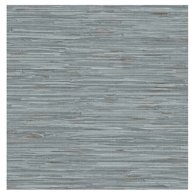 Kirklands Home Wall Murals & Wallpaper|Textured Grassweave Peel & Stick Wallpaper Blue