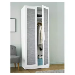 Kirklands Home Wall Murals & Wallpaper|Textured Grassweave Peel & Stick Wallpaper Blue