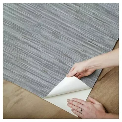 Kirklands Home Wall Murals & Wallpaper|Textured Grassweave Peel & Stick Wallpaper Blue