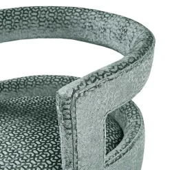 Kirklands Home Bar Stools & Counter Height Stools|Upholstered Low Back Swivel Counter Stool Blue