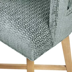 Kirklands Home Bar Stools & Counter Height Stools|Upholstered Low Back Swivel Counter Stool Blue