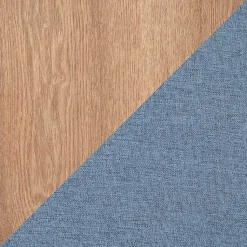 Kirklands Home Benches & Ottomans|Upholstered Ottomans with Tray Tops, Set of 2 Blue