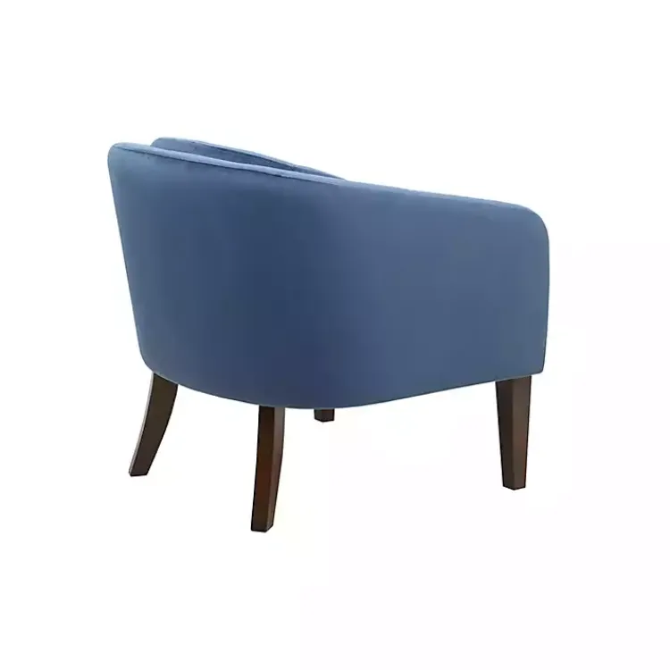 Kirklands Home Accent Chairs|Velvet Tufted Midcentury Modern Accent Chair Blue