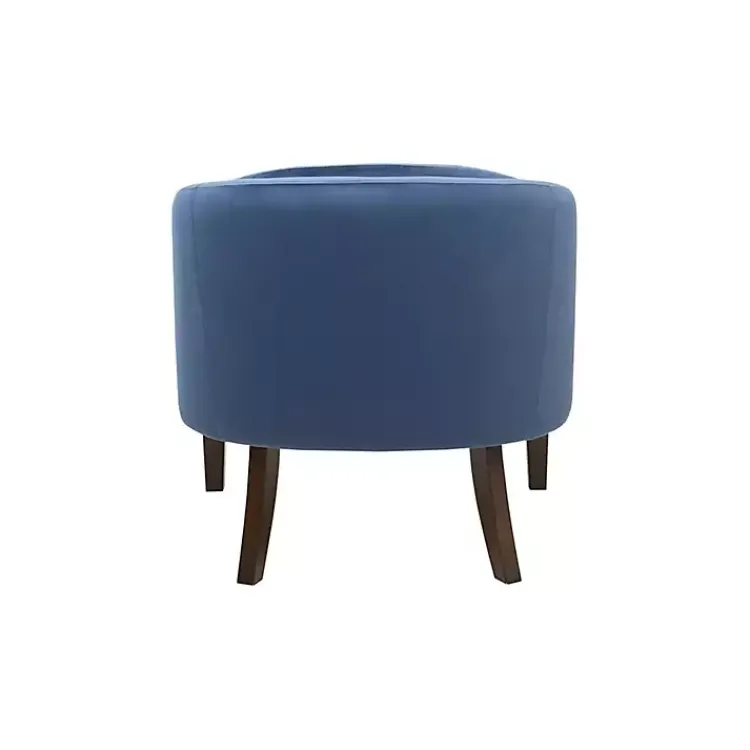 Kirklands Home Accent Chairs|Velvet Tufted Midcentury Modern Accent Chair Blue