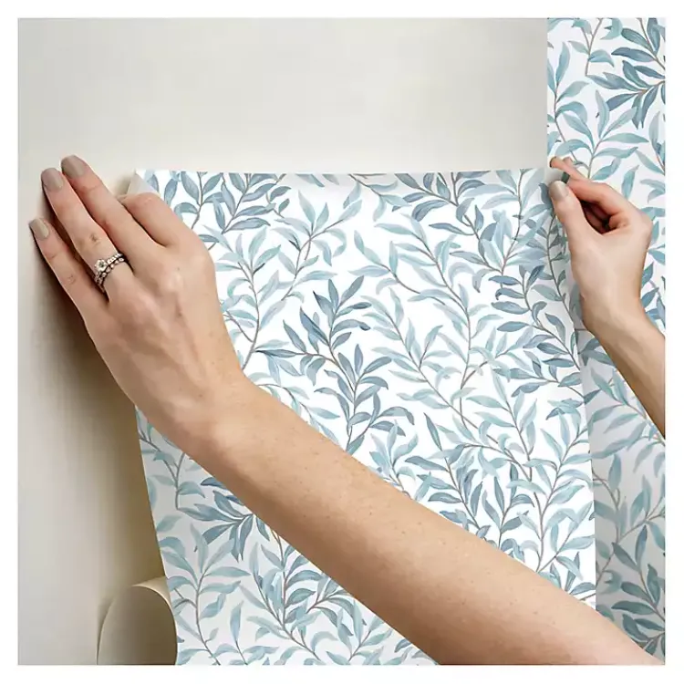 Kirklands Home Wall Murals & Wallpaper|Vines Peel & Stick Wallpaper Blue