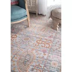 Kirklands Home Area Rugs|Blue Vintage Killian Area Rug, 5x8