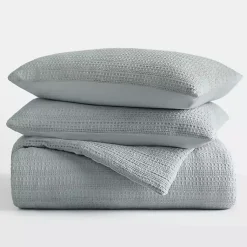 Kirklands Home Comforters|Waffle Ultra-Soft 3-pc. Queen Comforter Set Blue