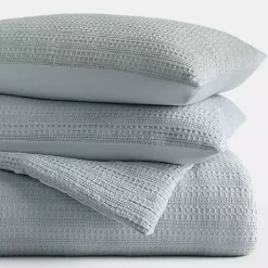 Kirklands Home Comforters|Waffle Ultra-Soft 3-pc. Queen Comforter Set Blue