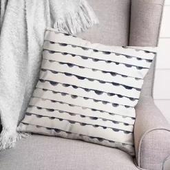 Sale Blue Watercolor Dot Chain Pattern Pillow Pillows