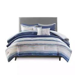Kirklands Home Comforters|Blue Watercolor 8-pc. King Comforter Set