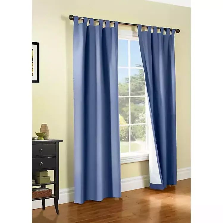 Kirklands Home Curtains & Drapes|Weathermate Blackout Curtain Panel, 95 in. Blue
