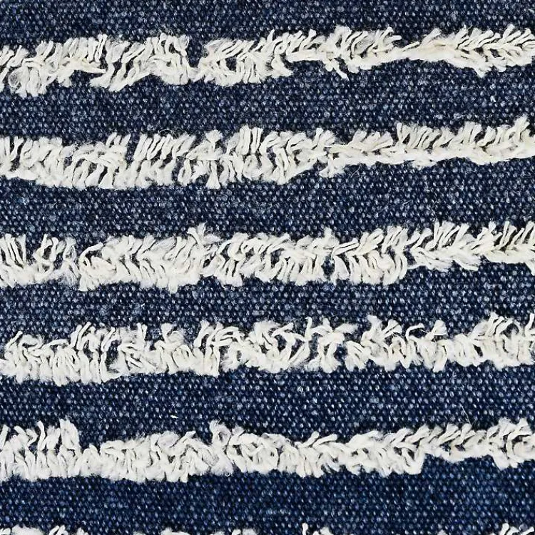 Online Blue Wispy Ways Tufted Stripes Cotton Pillow Pillows