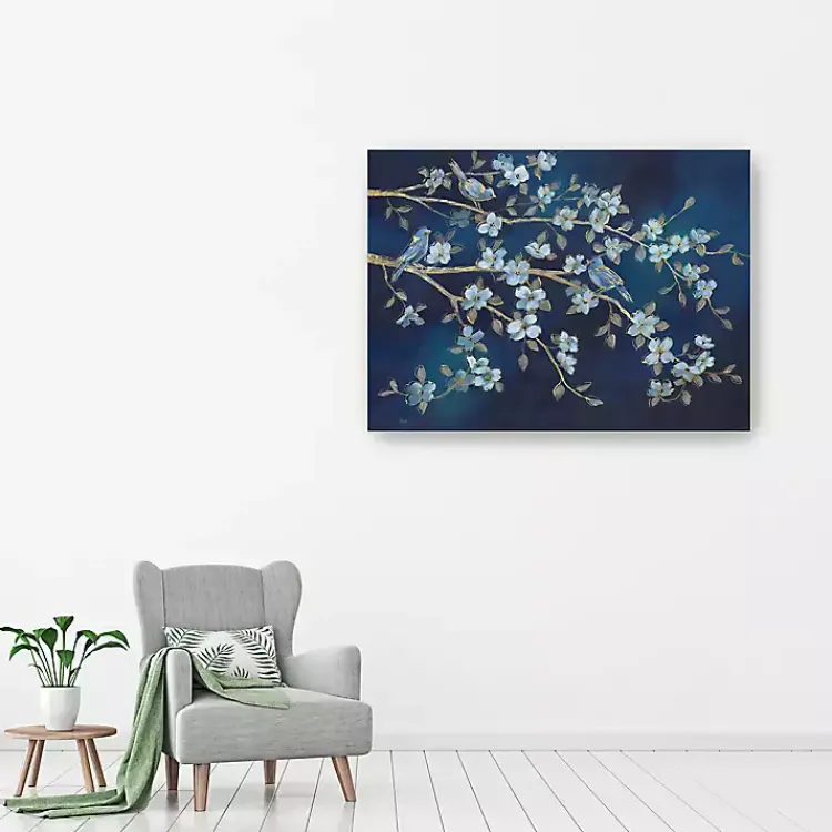 Kirklands Home Canvas Art|bird Conference Giclee Canvas Print, 48x36 in. Blue