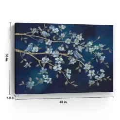 Kirklands Home Canvas Art|bird Conference Giclee Canvas Print, 48x36 in. Blue