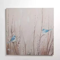 Kirklands Home Canvas Art|Bluebirds on Willow Canvas Art Print