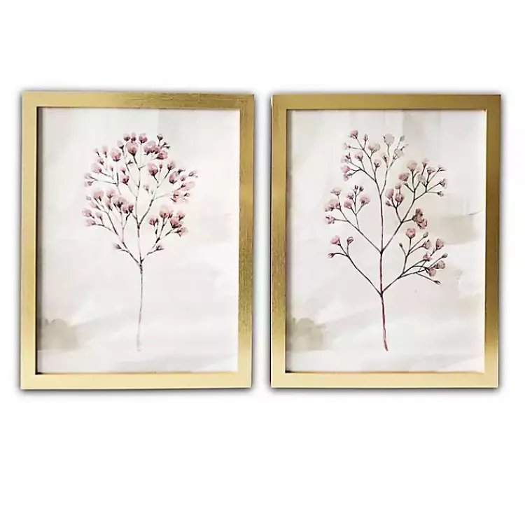 Kirklands Home Framed Art|Blush Branches Framed Art Prints, Set of 2