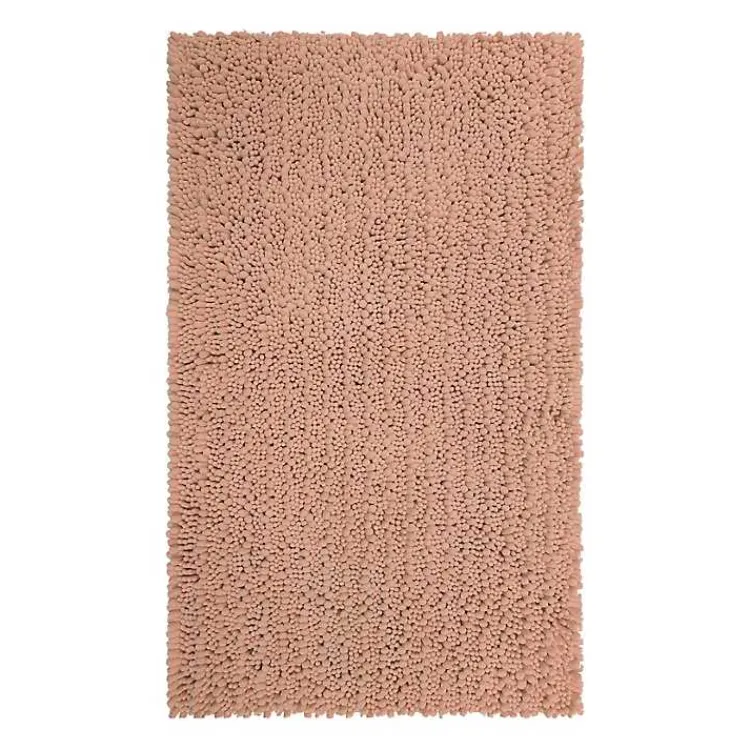 Kirklands Home Bathroom Rugs|Blush Chenille Bath Mat, 45 in. Pink