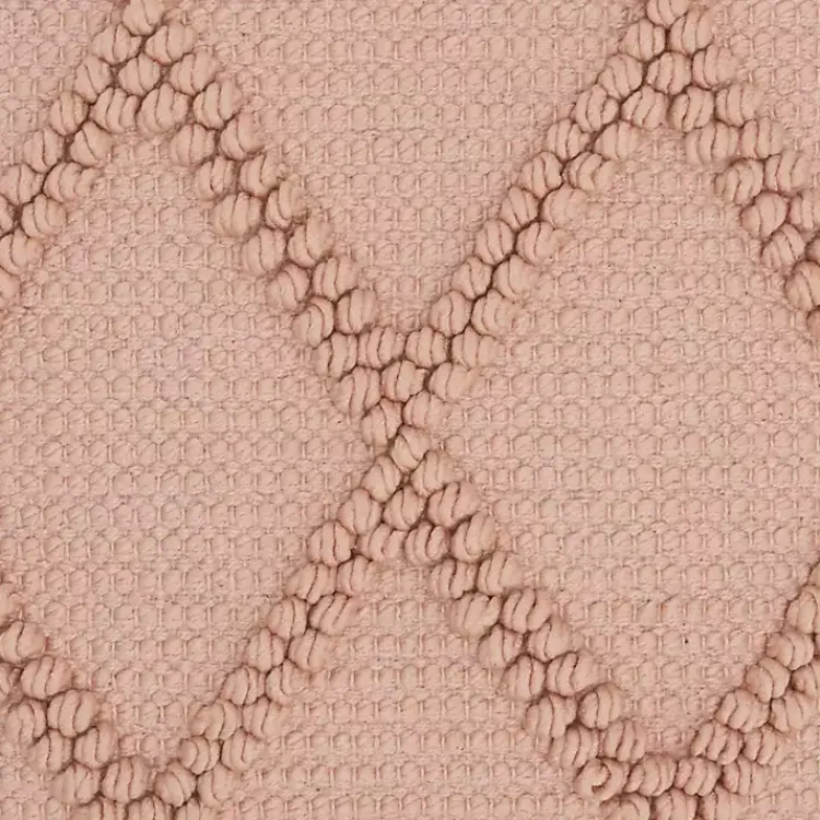 Blush Diamond Lattice Throw Pillow Pillows