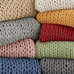Sale Blush Hand Made Chunky Double Knit Throw Blanket Blankets & Throws