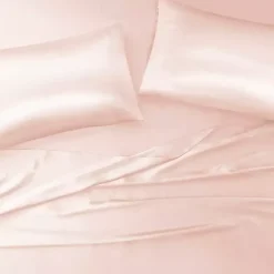 Kirklands Home Bed Sheets|Blush Satin King 2-pc. Pillow Case Set Pink