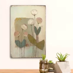 Kirklands Home Canvas Art|Blushcup Floral Encaustic Canvas Art Print Multi