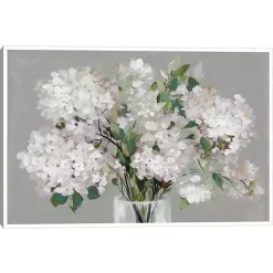 Kirklands Home Framed Art|Blushing Hydrangeas Framed Canvas Art Print