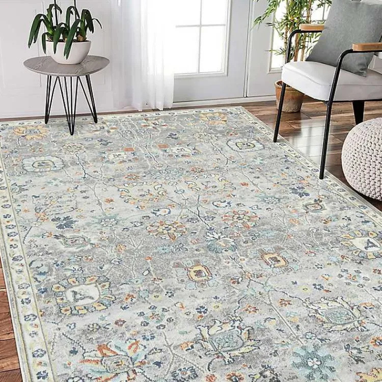 Kirklands Home Area Rugs|Bohemian Hialeah Accent Rug, 2x3 Gray