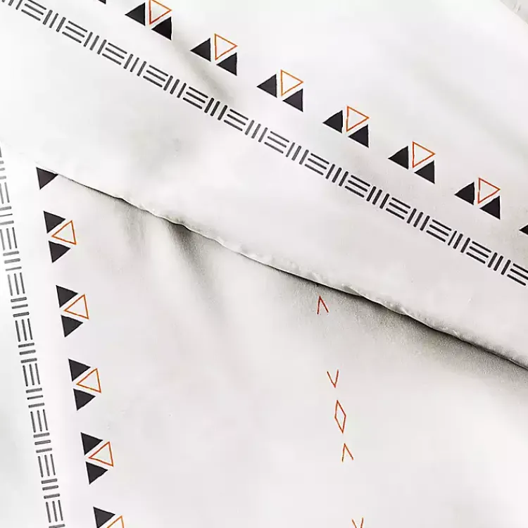 Kirklands Home Duvets|Bohemian Stripe 3-pc. King Duvet Cover Set White