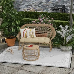 Kirklands Home Outdoor Cushions & Pillows|Boho You Are My Sunshine Outdoor Pillow