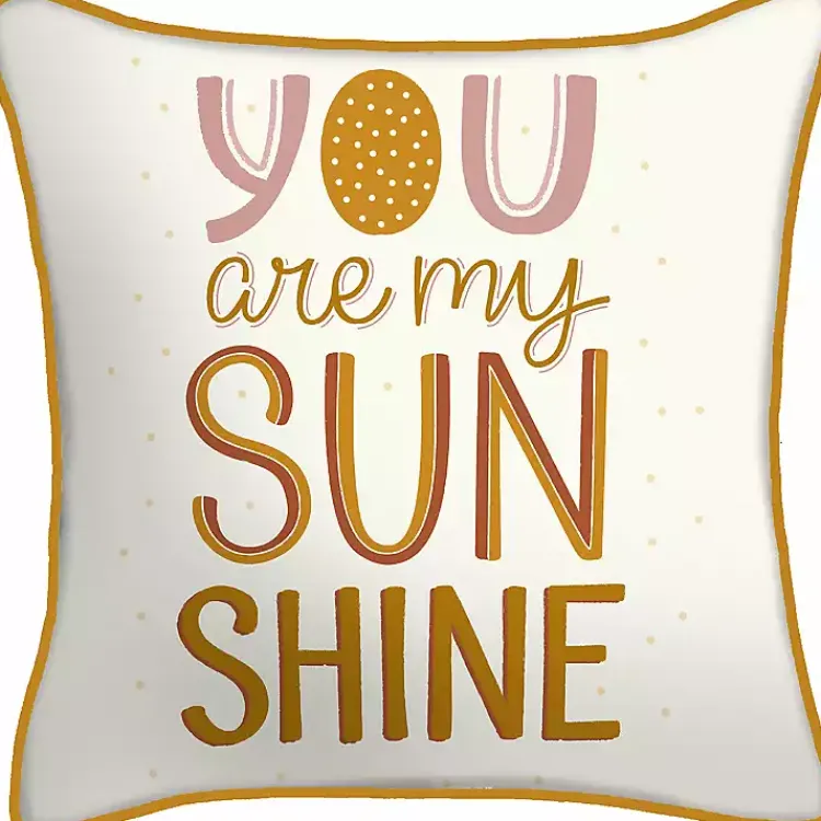 Kirklands Home Outdoor Cushions & Pillows|Boho You Are My Sunshine Outdoor Pillow