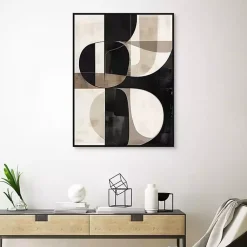 Kirklands Home Canvas Art|Bold Geometry II Framed Canvas Art Print