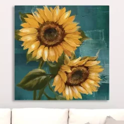 Kirklands Home Canvas Art|Bold Sunflowers Canvas Art Print, 30x30 in.