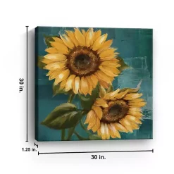 Kirklands Home Canvas Art|Bold Sunflowers Canvas Art Print, 30x30 in.