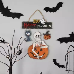 Sale Boo Happy Halloween Wall Sign Halloween