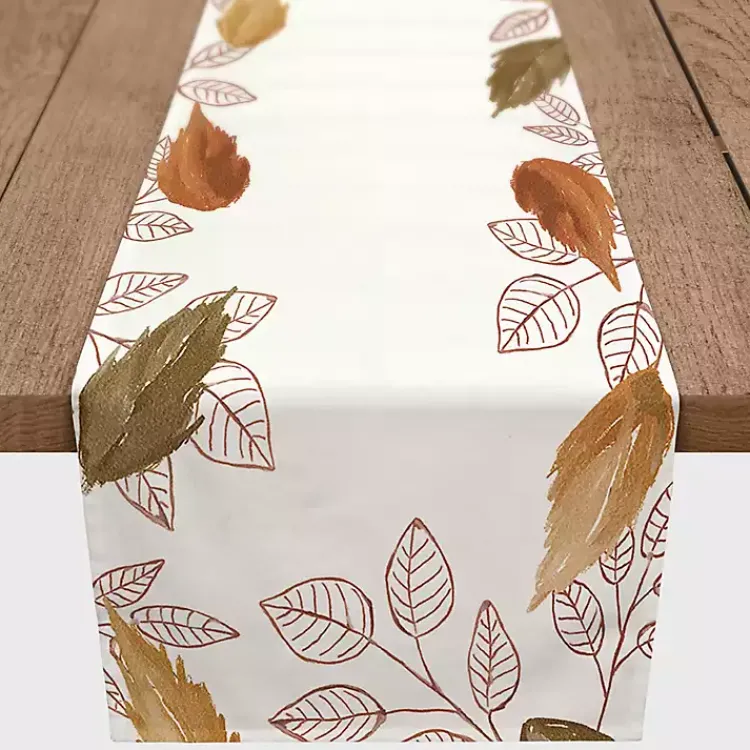Online Bordered Autumn Leaves Table Runner, 72 in. Fall