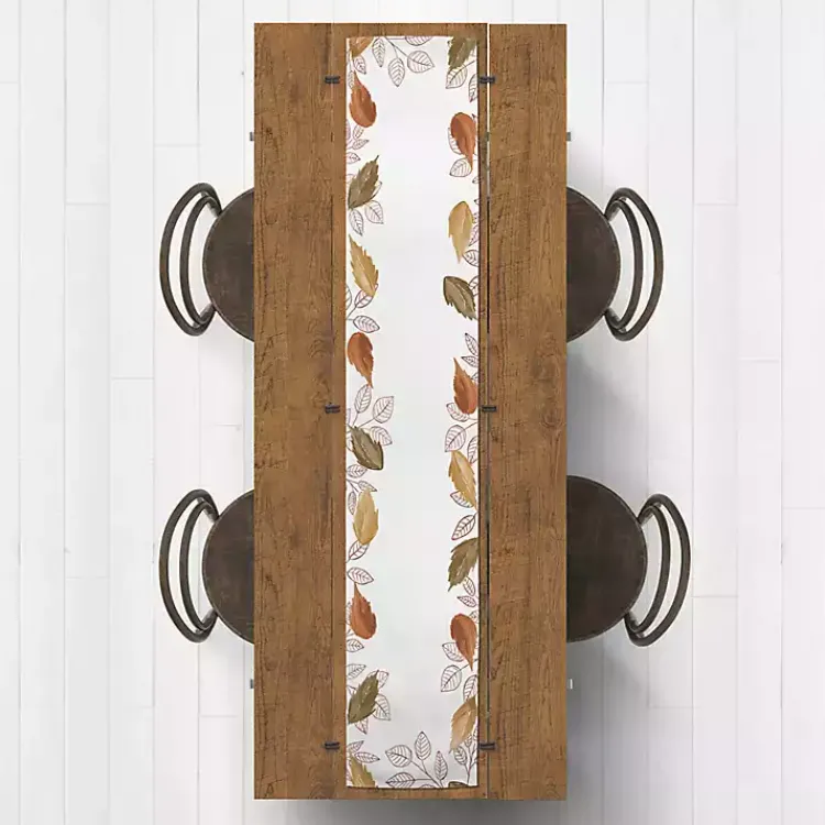 Online Bordered Autumn Leaves Table Runner, 72 in. Fall