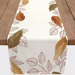 Online Bordered Autumn Leaves Table Runner, 90 in. Fall