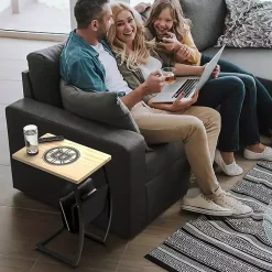 Kirklands Home Accent & End Tables|Boston Bruins Wood C-Table Tan