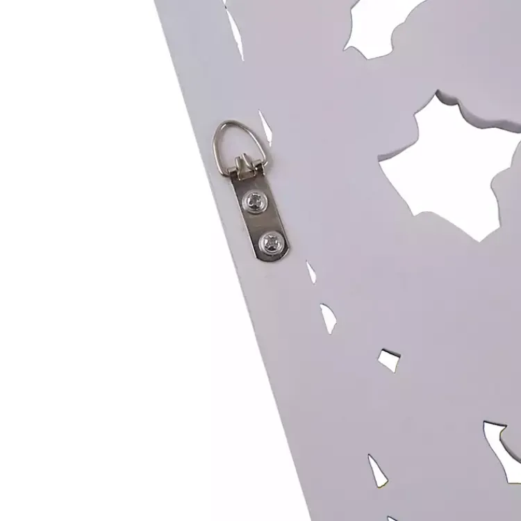 Kirklands Home Wall Plaques|Botanical Wood Carved Panel Wall Plaques, Set of 2 White