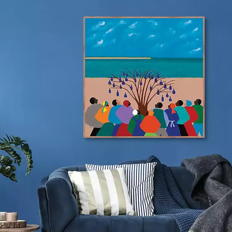 Kirklands Home Framed Art|Bottle Tree Gullah Islands Framed Canvas Art Print