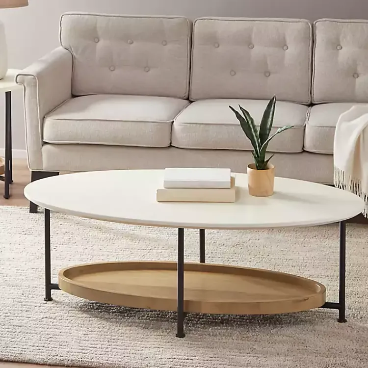 Kirklands Home Coffee Tables|Bowie Wood and Metal Coffee Table