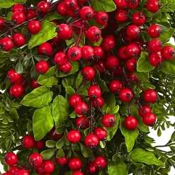 Online Boxwood Berry Floral Christmas Teardrop Christmas Wreaths