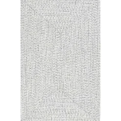 Kirklands Home Area Rugs|Braided Leah Indoor/Outdoor Area Rug, 5x8 Gray