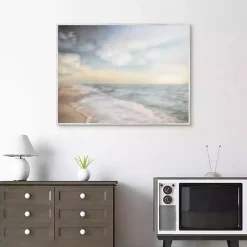 Kirklands Home Framed Art|Breathe Out Beach Framed Canvas Art Print